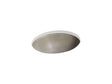 Shagreen Caxton® 19-1/4" oval undermount bathroom sink, no overflow