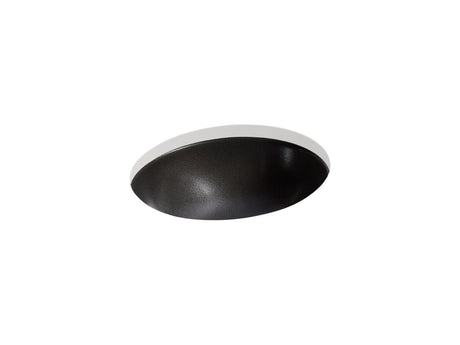 Shagreen Caxton® 19-1/4" oval undermount bathroom sink, no overflow