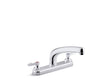 Triton® Bowe® 1.8 gpm kitchen sink faucet with 8-3/16" swing spout, aerated flow and lever handles