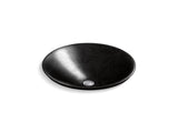 Sartorial™ Paisley Carillon® 17-1/2" round drop-in bathroom sink, no overflow