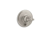Artifacts® Rite-Temp® valve trim with push-button diverter and cross handle