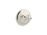 Artifacts® MasterShower® temperature control valve trim with cross handle