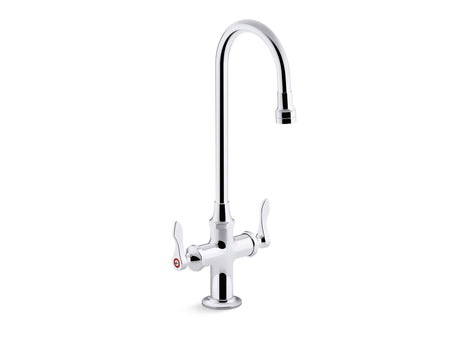 Triton® Bowe® 1.0 gpm monoblock gooseneck bathroom sink faucet with aerated flow and lever handles, drain not included