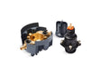 Rite-Temp® Pressure-balancing valve body and cartridge kit with service stops and PEX expansion connections