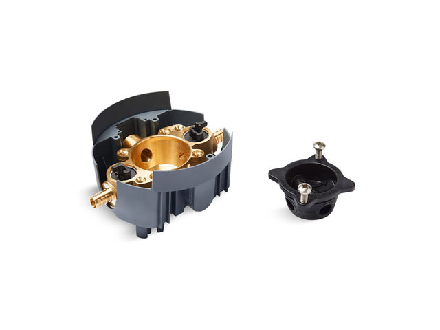 Rite-Temp® Valve body rough-in with service stops and PEX crimp connections