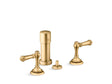Artifacts® Widespread bidet faucet with lever handles