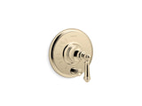 Artifacts® Rite-Temp® valve trim with push-button diverter and lever handle