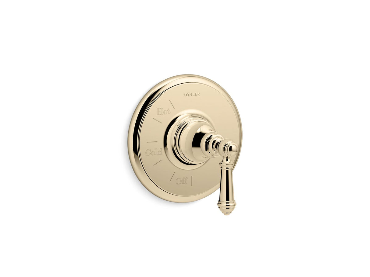 Artifacts® Rite-Temp® valve trim with lever handle