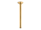 12" ceiling-mount single-function rainhead arm and flange