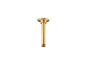 6" ceiling-mount single-function rainhead arm and flange
