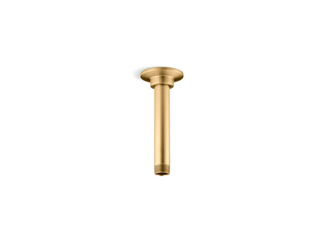 6" ceiling-mount single-function rainhead arm and flange