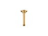 6" ceiling-mount single-function rainhead arm and flange