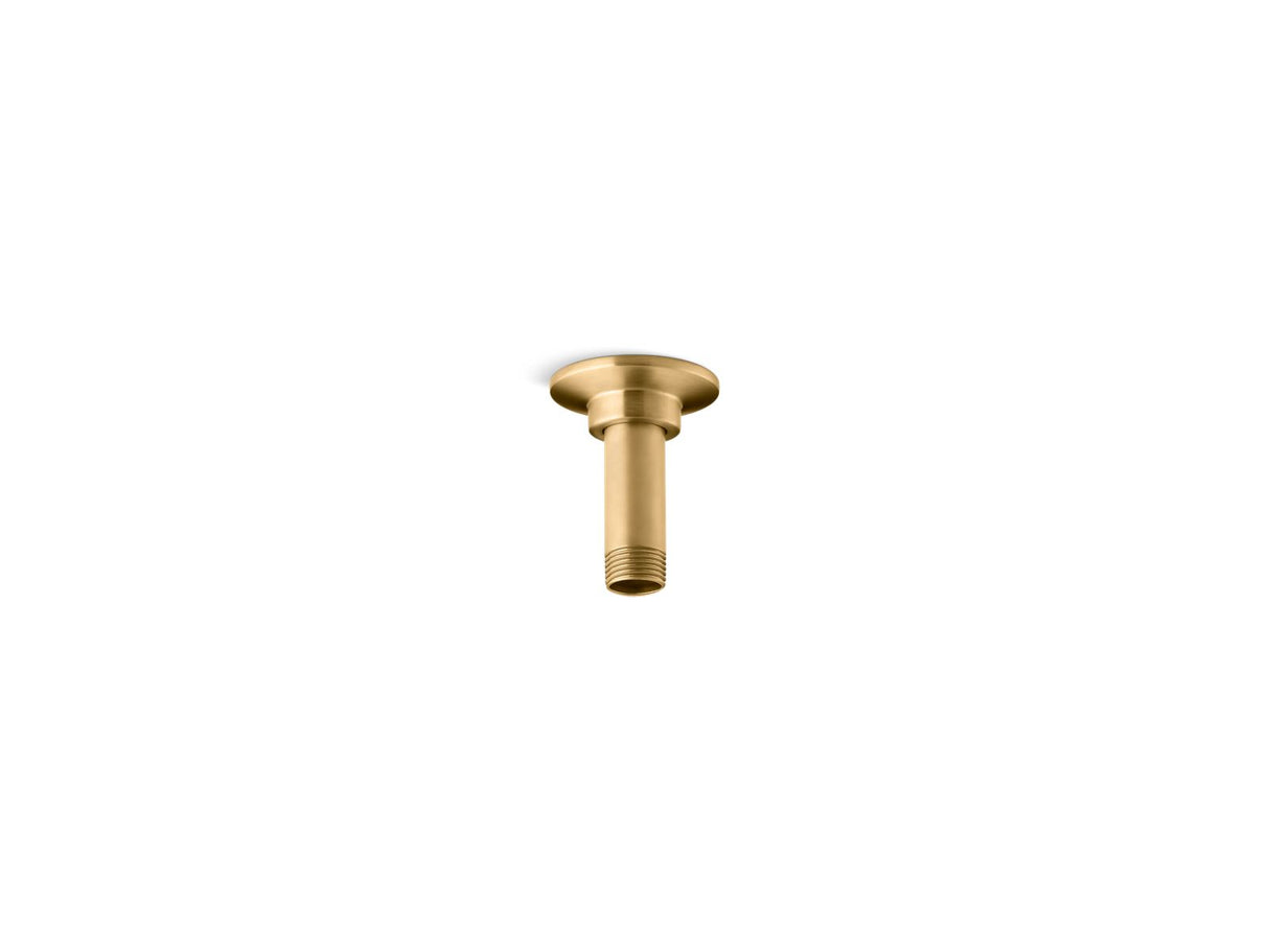 3" ceiling-mount single-function rainhead arm and flange