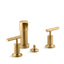 Purist® Vertical spray bidet faucet with lever handles