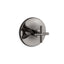 Purist® MasterShower® temperature control valve trim with cross handle