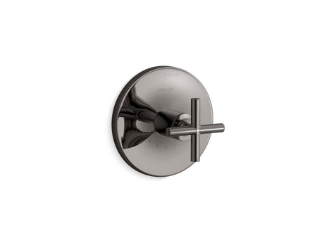 Purist® MasterShower® temperature control valve trim with cross handle