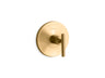 Purist® MasterShower® temperature control valve trim with lever handle