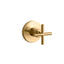 Purist® MasterShower® volume control valve trim with cross handle