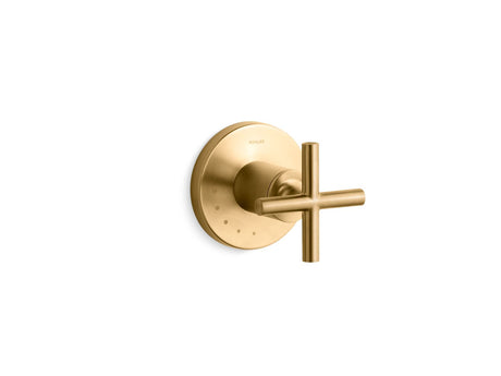 Purist® MasterShower® volume control valve trim with cross handle