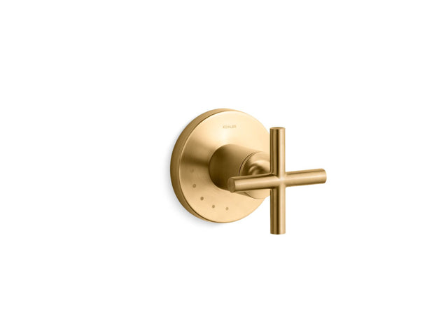 Purist® MasterShower® volume control valve trim with cross handle