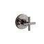 Purist® MasterShower® volume control valve trim with cross handle