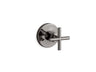 Purist® MasterShower® volume control valve trim with cross handle