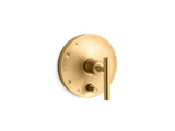 Purist® Rite-Temp® valve trim with push-button diverter and lever handle