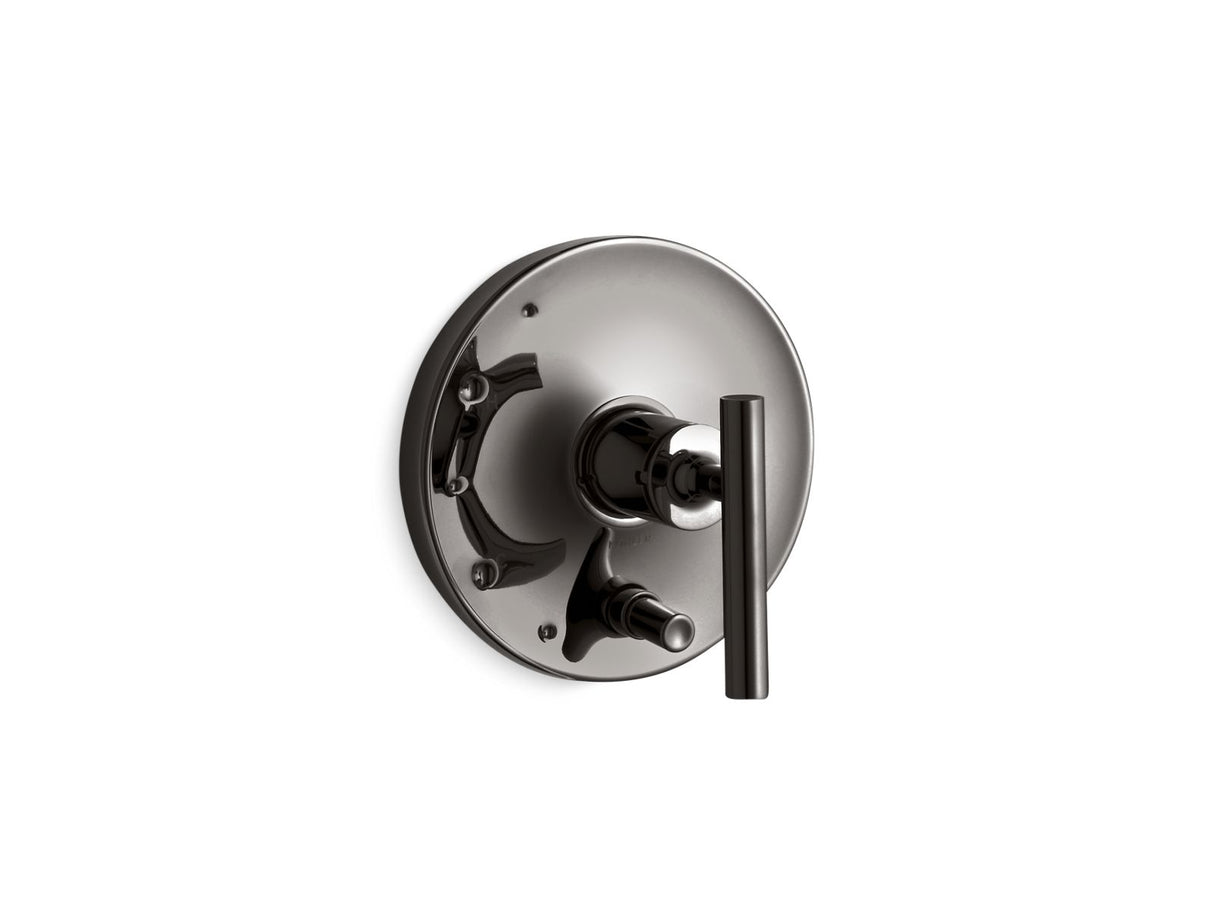 Purist® Rite-Temp® valve trim with push-button diverter and lever handle