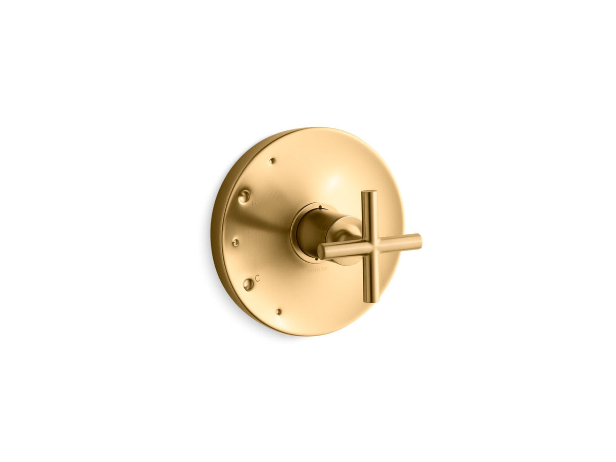Purist® Rite-Temp® valve trim with cross handle