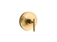 Purist® Rite-Temp® valve trim with lever handle