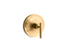 Purist® Rite-Temp® valve trim with lever handle