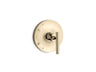 Purist® Rite-Temp® valve trim with lever handle