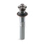 Bathroom sink drain with overflow and non-removable metal stopper