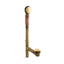 Clearflo Brass toe tap bath drain