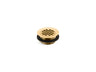Round shower drain for use with plastic pipe, gasket included