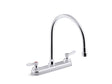 Triton® Bowe® 1.8 gpm kitchen sink faucet with 9-5/16" gooseneck spout, aerated flow and lever handles