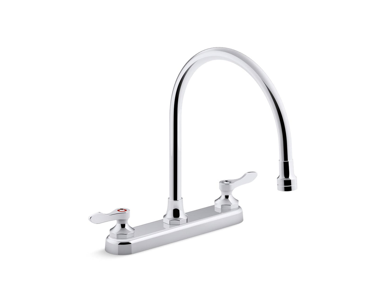 Triton® Bowe® 1.8 gpm kitchen sink faucet with 9-5/16" gooseneck spout, aerated flow and lever handles