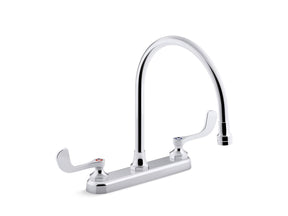 Triton® Bowe® 1.5 gpm kitchen sink faucet with 9-5/16" gooseneck spout, aerated flow and wristblade handles