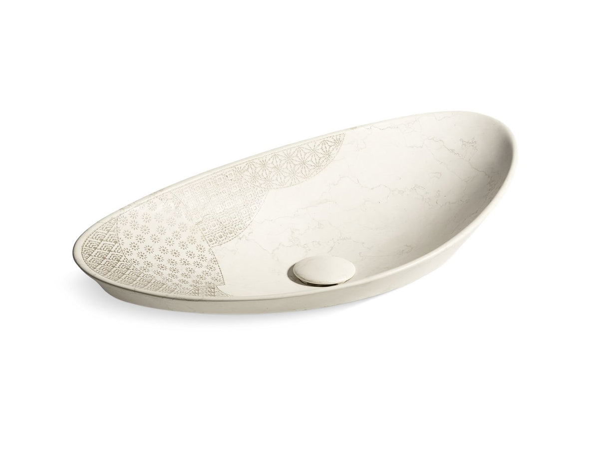Kensho® 28" oval vessel bathroom sink, no overflow