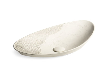 Kensho® 28" oval vessel bathroom sink, no overflow