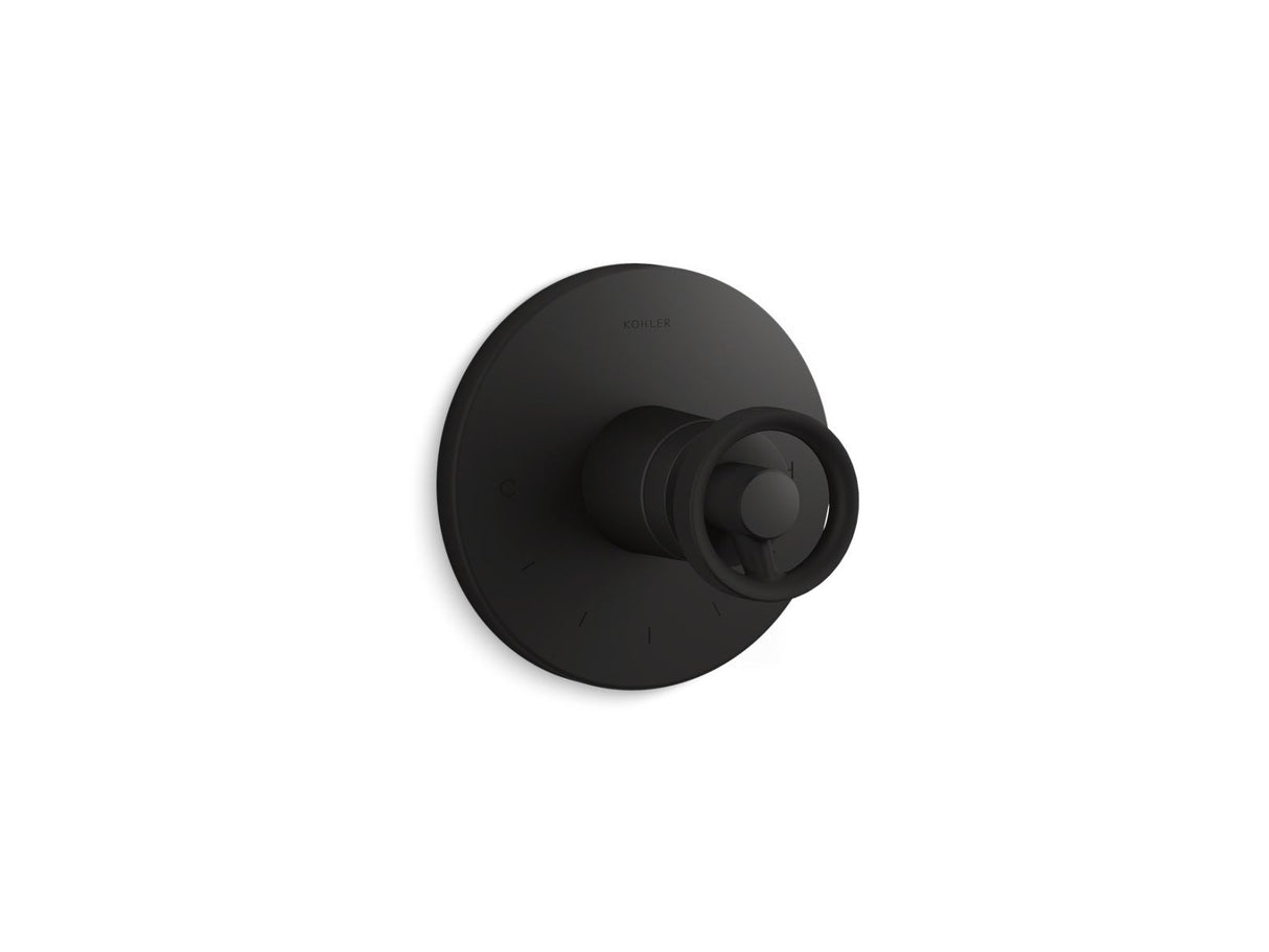 Components® MasterShower® temperature control valve trim with Industrial handle