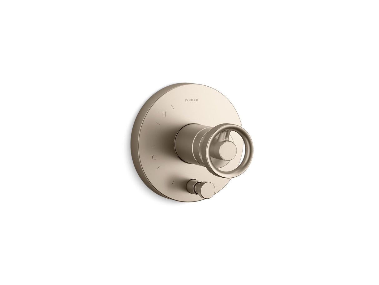 Components® Rite-Temp® valve trim with Industrial handle and diverter