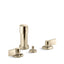 Components® Widespread bidet faucet with Lever handles