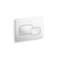 Cue® Flush actuator plate for 2"x 4" in-wall tank and carrier system