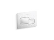 Cue® Flush actuator plate for 2"x 4" in-wall tank and carrier system
