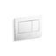 Bevel® Flush actuator plate for 2"x4" in-wall tank and carrier system