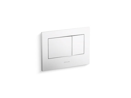 Bevel® Flush actuator plate for 2"x4" in-wall tank and carrier system