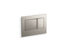 Bevel® Flush actuator plate for 2"x4" in-wall tank and carrier system