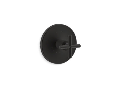Purist® MasterShower® temperature control valve trim with cross handle