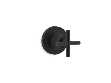 Purist® MasterShower® volume control valve trim with cross handle